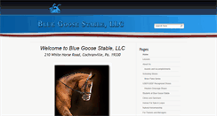 Desktop Screenshot of bluegoosestable.com